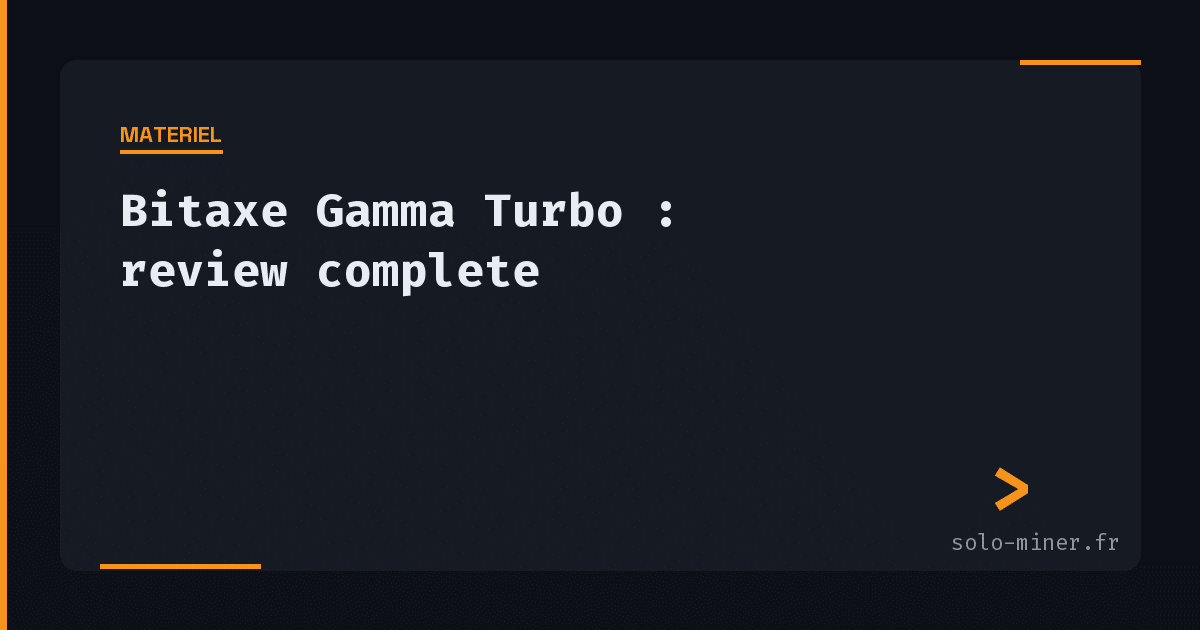 Bitaxe Gamma Turbo (GT 801) : double ASIC, double puissance